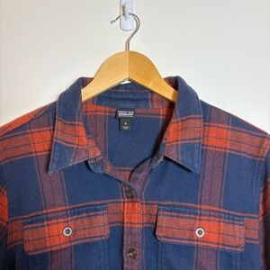 Patagonia Organic Cotton Flannel Shirt Men's M Multi Plaid Button Up Classic